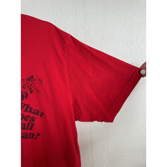 Jack Skellington T-shirt Nightmare Before Christmas What Does It All Mean Red - Picture 9 of 9